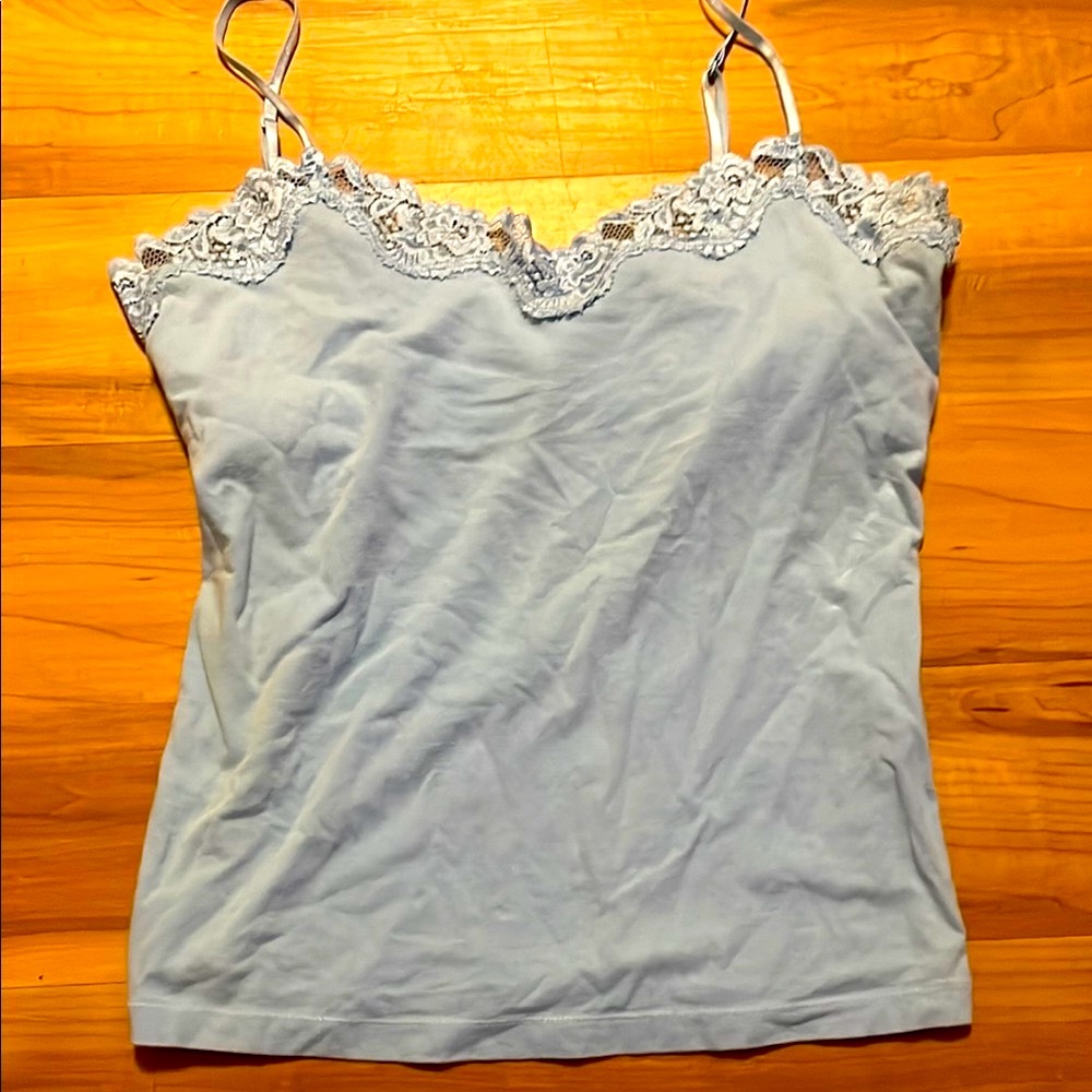 Aeropostale Gray Embellished Fitted Camisole